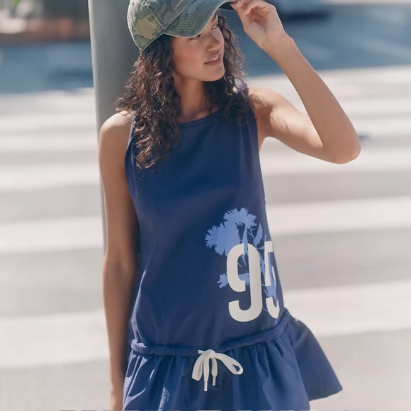 Anthropologie Dresses & Skirts - Anthropologie "Daily practice Sporty mini dress in Blue" NWT